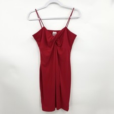 Vintage Y2K Fredericks Of Hollywood Little Red Mini Dress Bodycon Size Medium