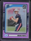 2024 Panini Donruss Optic Preview Pink Prizm #379 Drake Maye RC Rookie