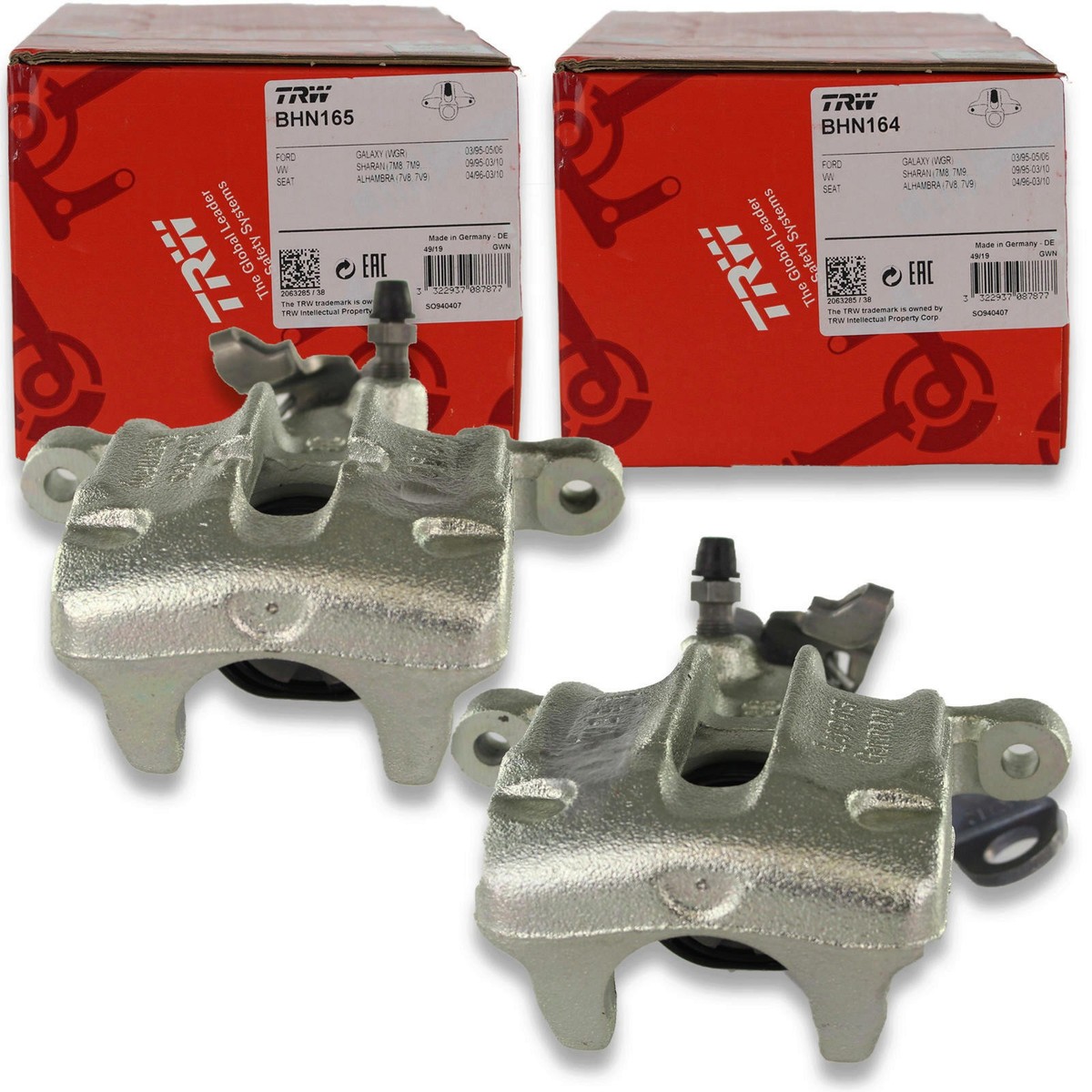 TRW BHN164 Bremssattel - Faustsattel 38mm Für VW Sharan, Ford Galaxy, Seat Alhambra