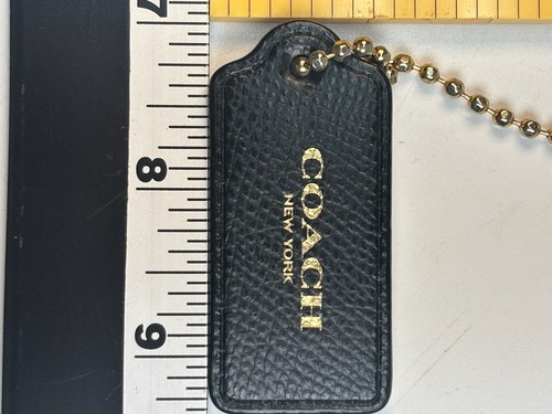 Coach schwarz/braun Leder Taschenanhänger, Schlüsselanhänger Schlüsselanhänger Anhänger - Bild 4 von 4