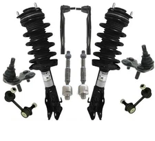 Coil Spring Strut Mount Sway Bar Links Ball Joints Tie Rod For 06-11 Civic Coupe