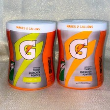 NEW 2 Gatorade Thirst Quencher Powder 18.3 oz each - Orange  Lemon-Lime