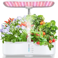 Hydroponics Growing System Kit 15 Pods Misting Herb Garden Indoor Garden Indoor