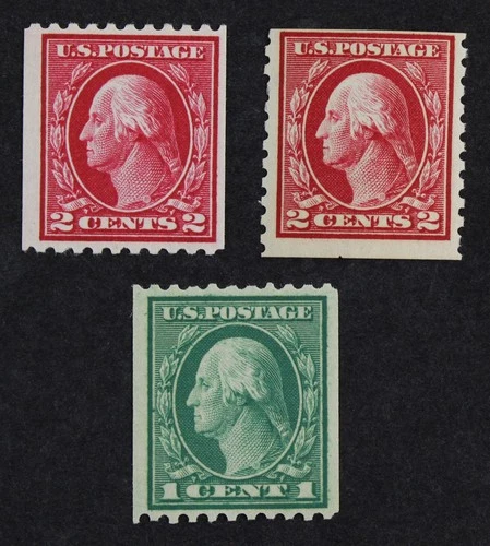 CKStamps: US Stamps Collection Scott#441 444 Washington Mint NH OG #442 H OG