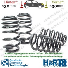 H&R Tieferlegungsfedern 30mm u.a.: Audi A4 Cabriolet 8HE, Bj. 2006-2009
