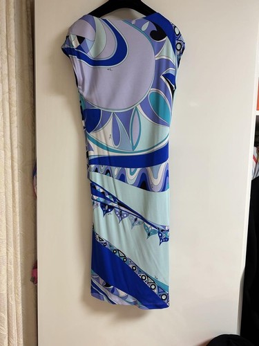Emilio Pucci dress in a popular pattern new fashion women blue color cute blue - Picture 12 of 12