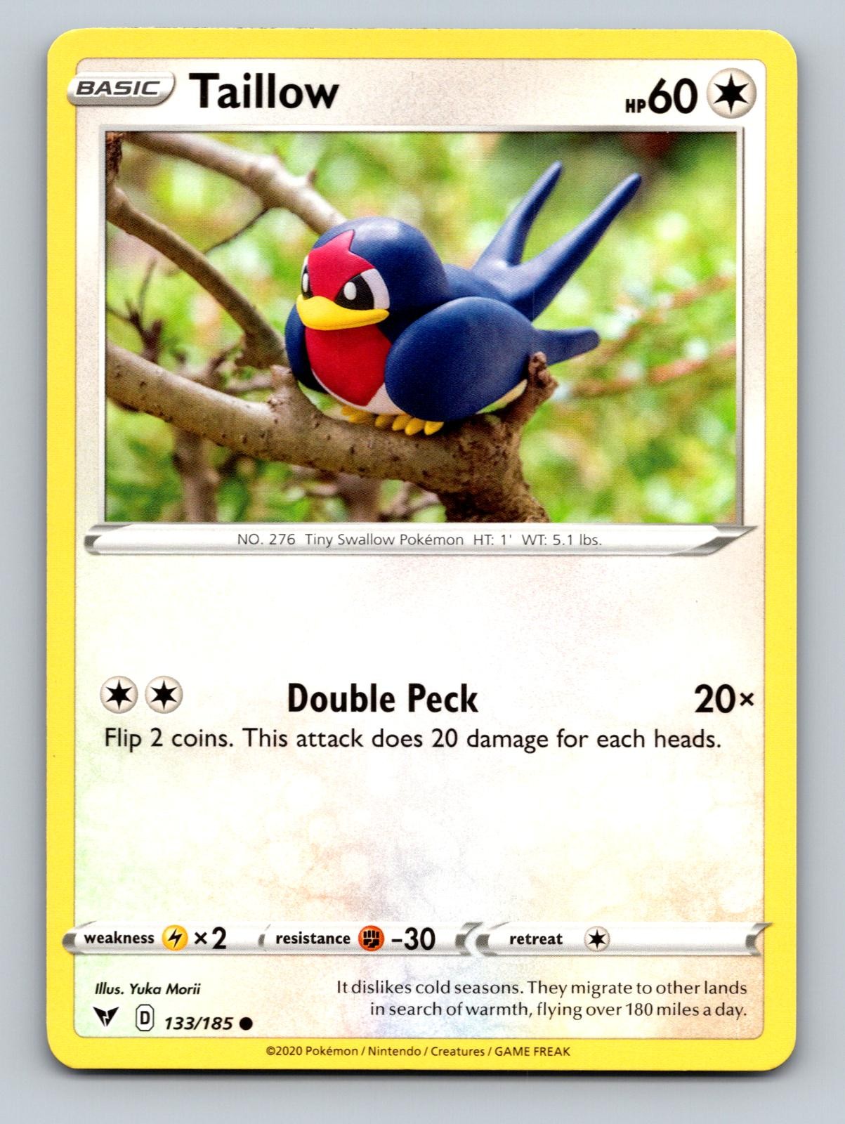 Taillow 133/185 Common Vivid Voltage Pokemon Near Mint