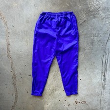 Vintage Nike Sweatpants Women's Small Purple Ankle Zip Windbreaker Track Pants