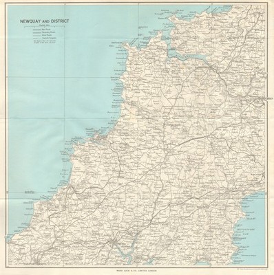 NORTH CORNWALL Newquay Padstow Truro Redruth St Agnes Mevagissey 1964 old map