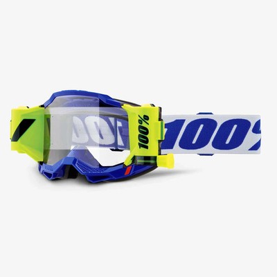 100% MX | MTB Brille - Accuri-2 FORECAST Roll-Off System (BLAU//WEISS)