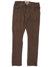 Hackett Mens Slim Casual Trousers W36 L32 Grey Cotton AO08