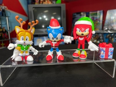 Tails Knuckles Sonic the Hedgehog Figures Set of 3 Jakks  2.5 Inch Lot Christmas
