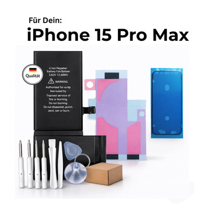 Diagnose Batterie für iPhone 15 Pro Max Akku ohne Fehlermeldung 4422 mAh 100%