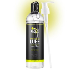 XESSO Water-Based Toy Lube 12 fl oz, Toy-Safe Personal Lubricant, All-Natural