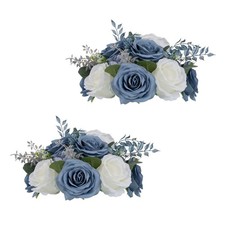 Fiori da Sposa per Centrotavola - 2 Palle di Rosa Artificiali Blu