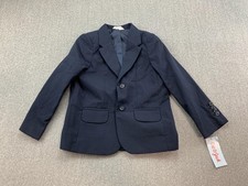 Cat  Jack Blazer Jacket Boys 4 Navy Two Button Notch Lapel Lined Dress Pockets