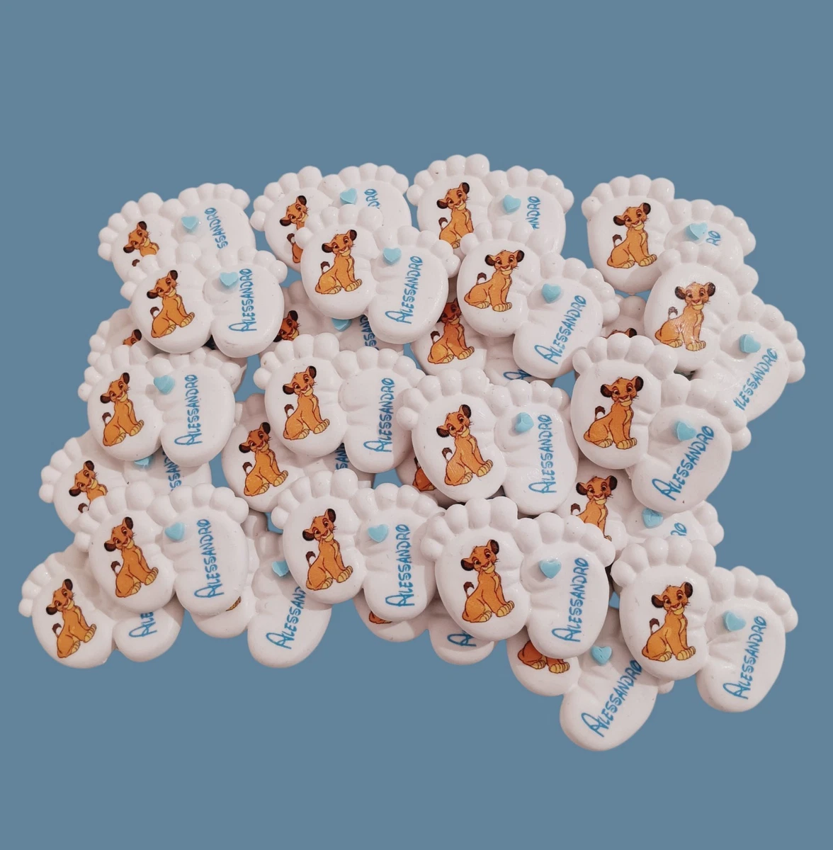 Set 10 Calamite Bomboniera Personalizzabili 5x5 Cm Con Personaggio Cartone Animato, Nome Ed Età - Ricordini Festa Compleanno Bimbo O Bimba - 4