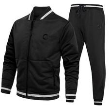 Men's Tracksuits 2 Piece Set Hoodie Sweatsuits for Men Medium 1382-black