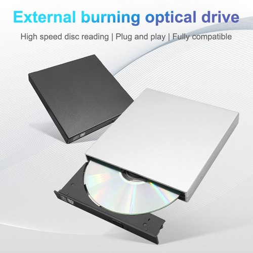 USB 2.0 External CD DVD Drive Writer Drive Burner Reader Player Optical Drives - Afbeelding 5 van 14