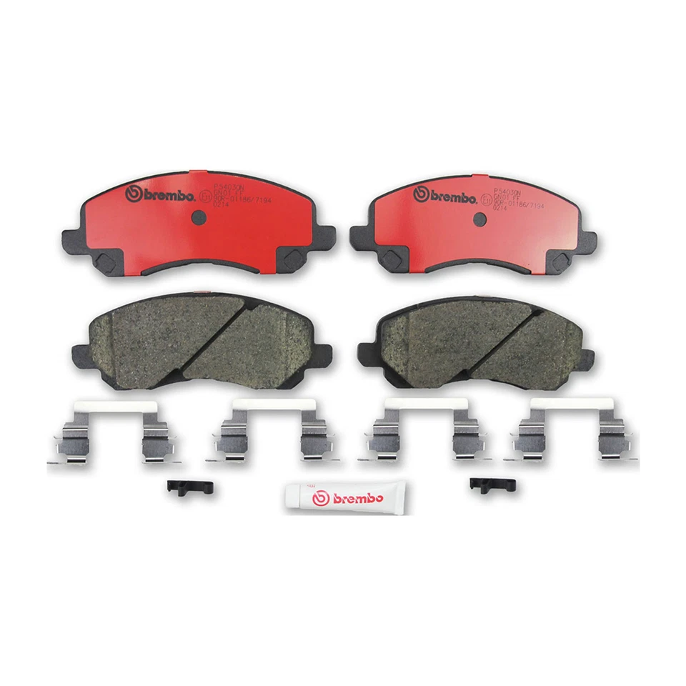 Kit de pastillas de freno rotores de freno delanteros OE Brembo Prime para Chrysler Sebring 2008 Foto 3 de 4