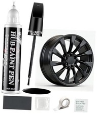 Rim Repair Kit, Wheel Paint and Rim Paint Touch Up Pen for Full Matte Black