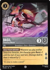 Basil Tenacious Mouse 179/204 Whispers in the Well Disney Lorcana 003028