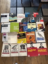 20 Programming & IT Books Java JavaScript VBA Networking O’Reilly Cisco VB.NET