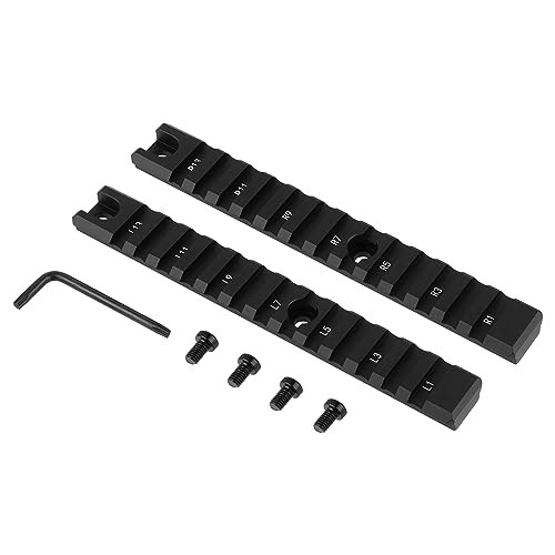Rails de montage Picatinny 20mm FOCUHUNTER à double fixation longue pour stabilité optique