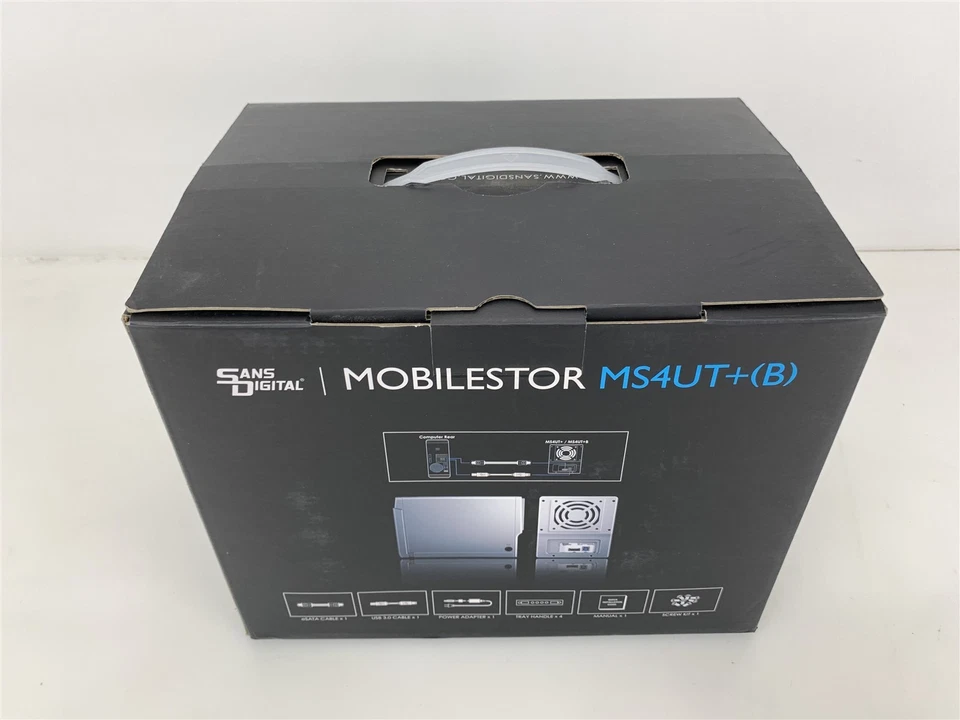 SansDigital MobileSTOR 4-Bay USB 3.0 / eSATA Hardware RAID 5 Tower MS4UT+B - Image 2 of 4