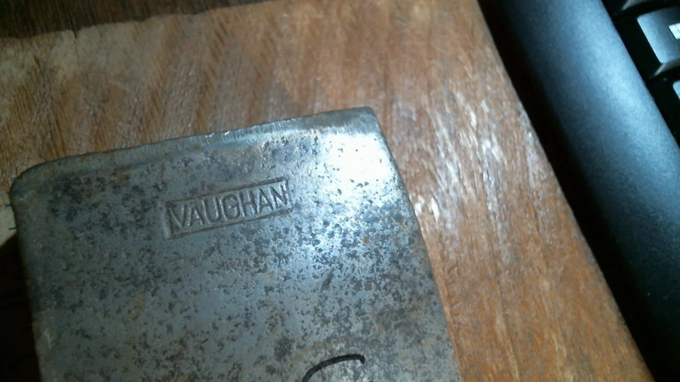 Vaughan vintage -3 lb. . . Cabezal de hacha de una sola broca como se encuentra Foto 2 de 4