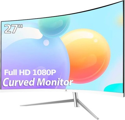 Z-Edge 27 Zoll Curved Monitor, Full HD, 1080P, LED, 75Hz, Ultradünner Rahmen