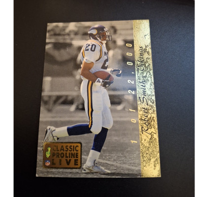 Classic 1993 Pro Line Live - Robert Smith FS18 Rookie Serial # Minnesota Vikings