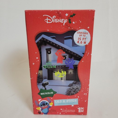 #ad Disney Lilo amp; Stitch LED Whirl A Motion Christmas Light Projector Multicolor New $22.99