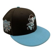 New Era 59Fifty Cincinnati Reds Hat Cap 7 3/8 Muddy Waters Brown Blue 150 Years