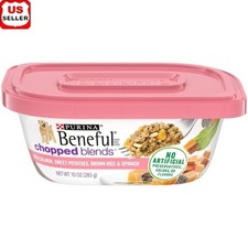 Salmon Wet Dog Food Chopped Blend Vegetables Rice High Protein Adult 10oz 8 Pack 5.47 per gallon