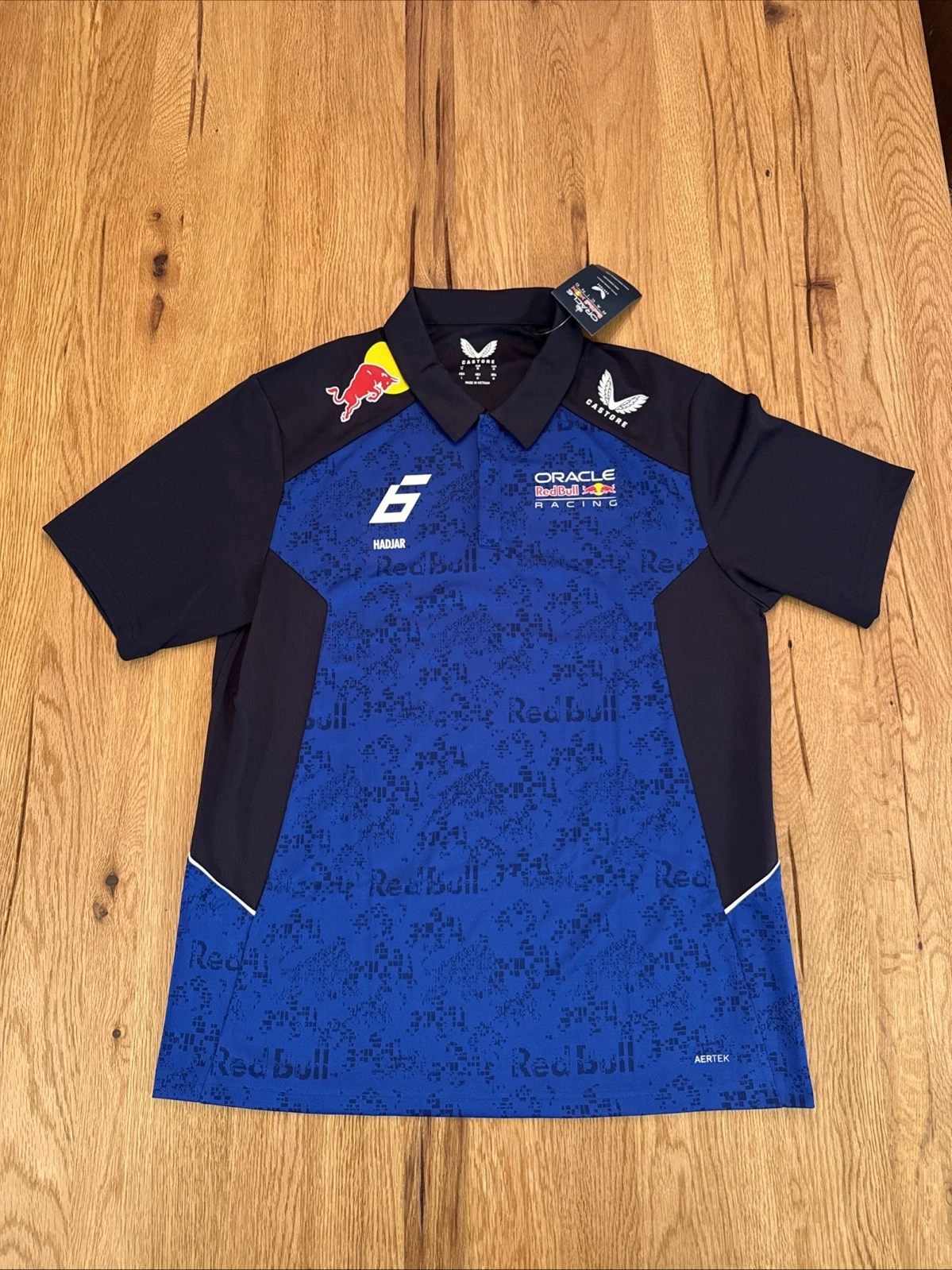 Red Bull Racing F1 Team 2026 Polo Shirt Driver Isack Hadjar Mens MEDIUM - New