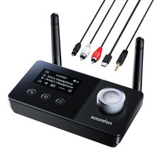 SOOMFON Dual Antenna Bluetooth Transmitter for TV 5.3 Black