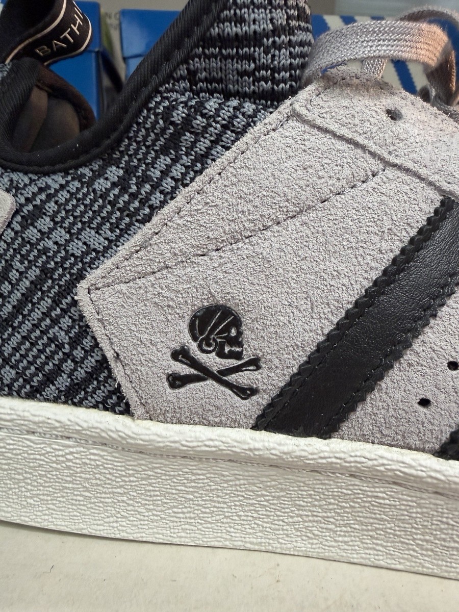 Bape Neighborhood Adidas Superstar 2016 Collaboration Grey Suede