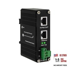 Gigabit Hi-PoE Injector - Industrial Gigabit PoE Injector 1G 60W