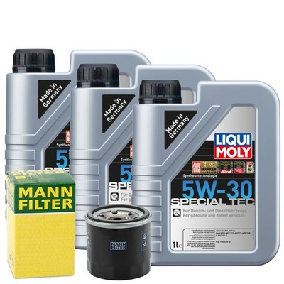 Motoröl 5W30 LIQUI MOLY Leichtlauf Special Tec 3L +MANN Ölfilter