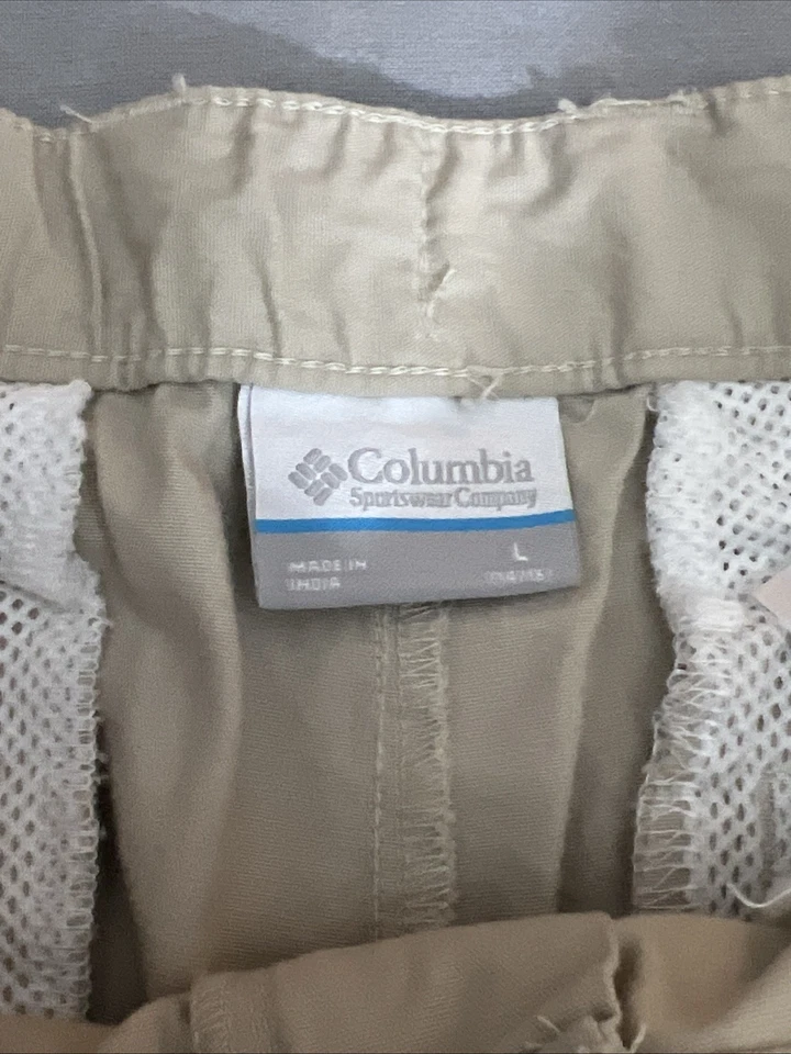 Columbia PFG Boys Youth Khaki Chino 28” Shorts 9” Inseam Size Large W/Pockets - Image 4 of 4