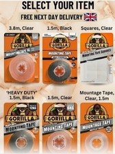 Gorilla Mounting Tape Double Sided Heavy Duty Weatherproof Indoor /Outdoor