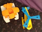 Vintage Fisher Price Little People Float Plane & Helicopter