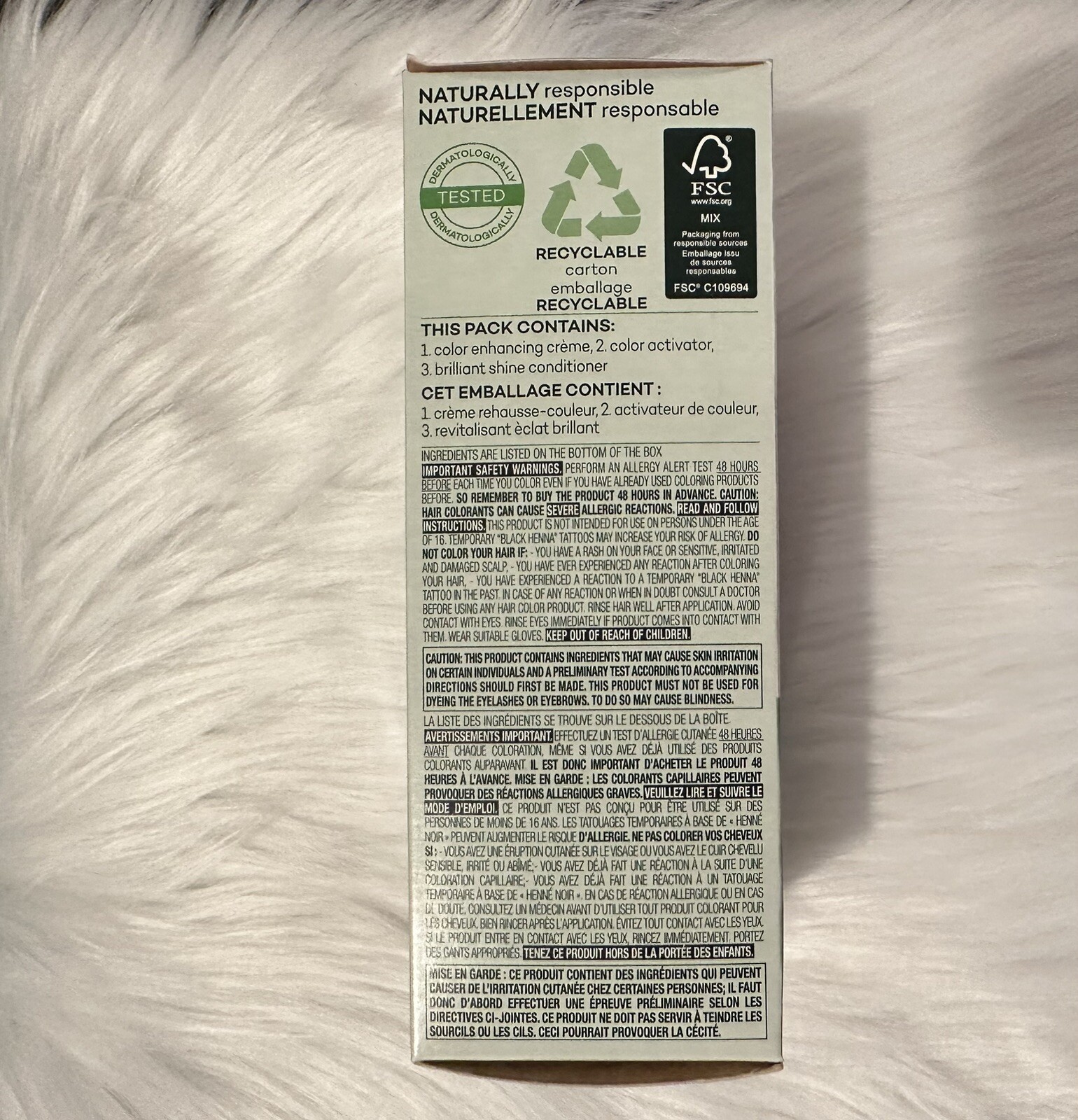 Clairol Natural Instincts Hair Dye 3 Black Brown Ebony Mocha