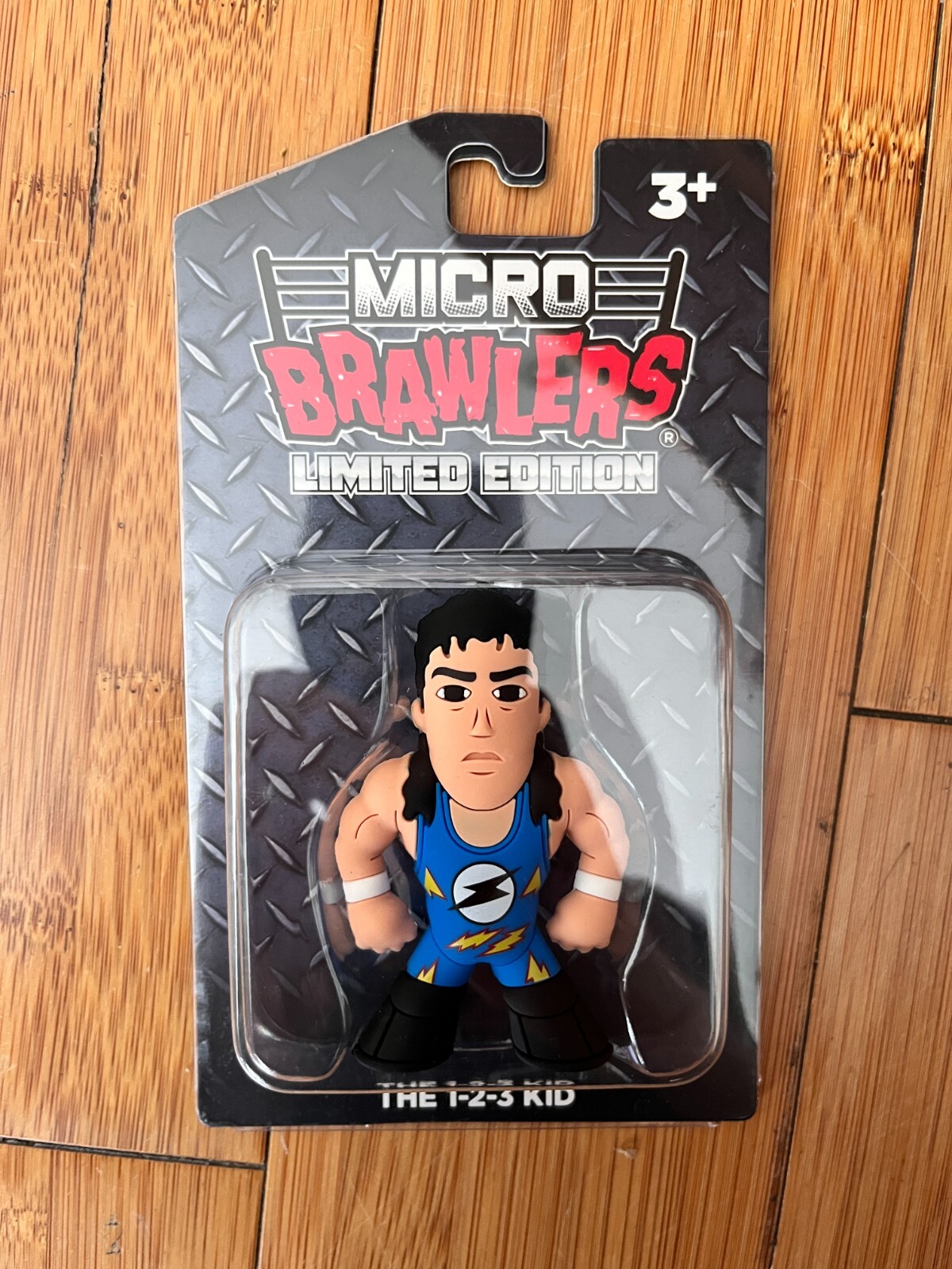 MICRO BRAWLERS The 1-2-3 Kid Pro Wrestling Action Figure Toy – WWE, WWF, AEW Collectible Wrestling Tees Figure for Fans and Collectors