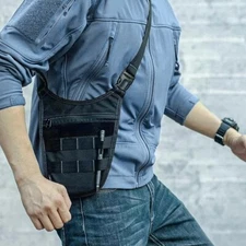 Tactical Underarm Gun Holster Molle Pocket Shoulder Crossbody Bag Wallet Hunting
