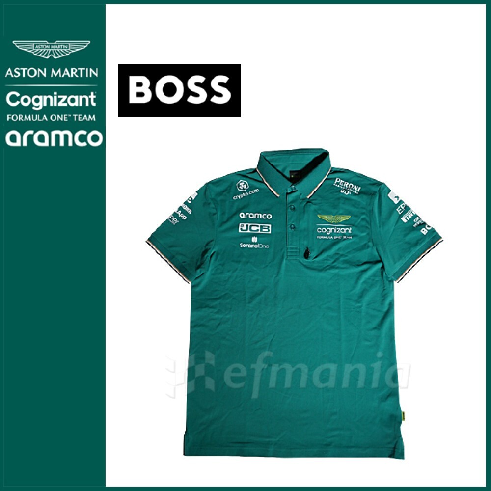 2023 Aston Martin F1 Team Supplied Items Polo Shirt L HUGO 2023 Aston Martin F1 Team Supplied Items Polo Shirt L HUGO