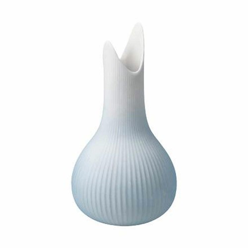 Goebel Vase Studio 8 Raindrop Ice Blumenvase Biskuitporzellan Eisblau H 15 cm - Bild 4 von 6