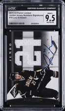 2011 PANINI LIMITED JERSEY NUMBERS SIGNATURES LOUI ERIKSSON /25 CGC 9.5 AUTO 10