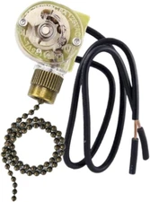 Ceiling Fan Light Switch Zing Ear Pull Chain Switch ZE-109 Fan Light Switch, On